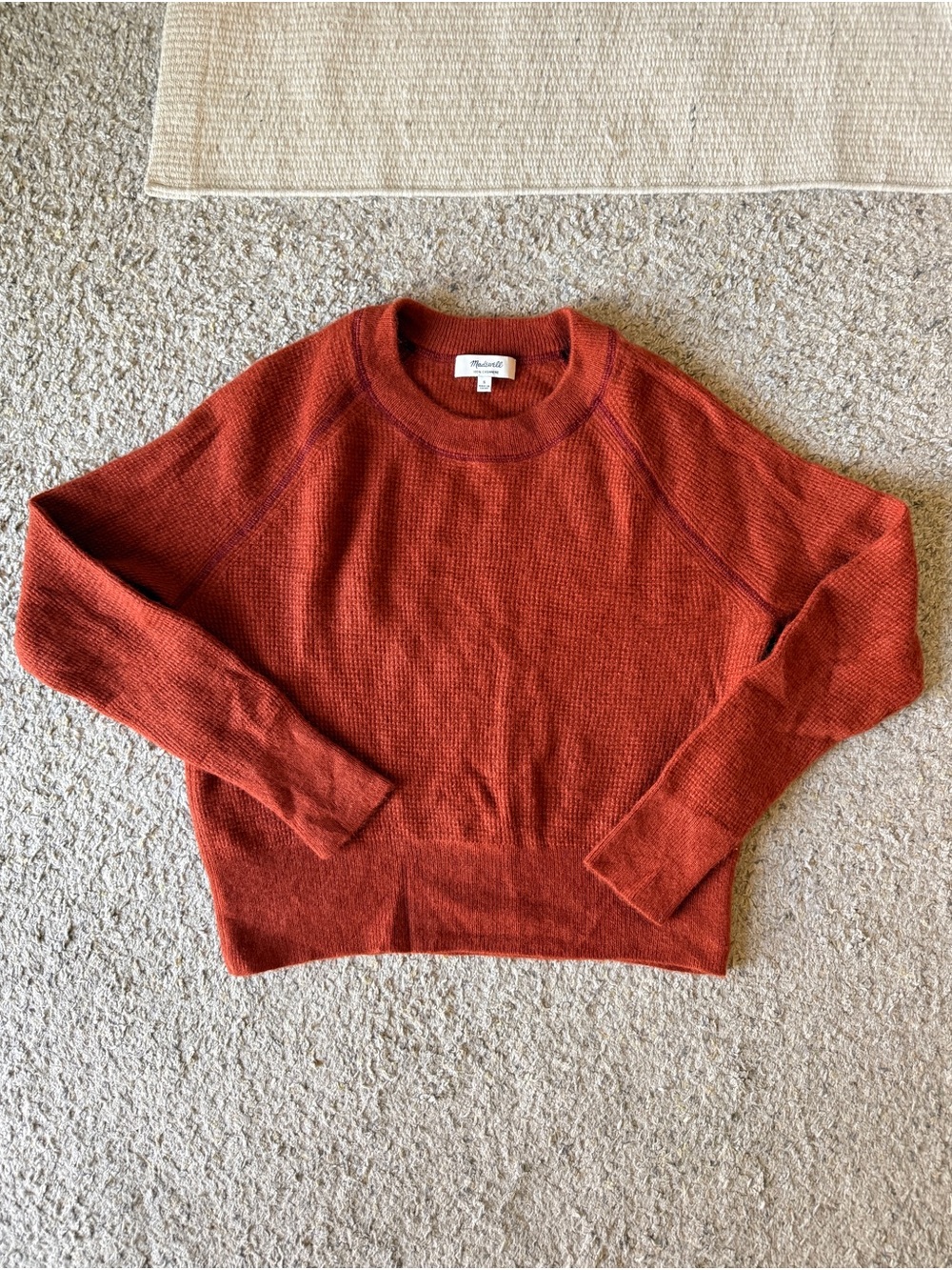 Madewell Women's Rust Crewneck Sweater